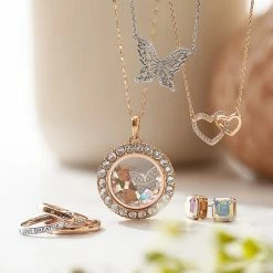 Wholesale ⭐ Origami Owl Signature Twist Living Locket Face with Crystals 🎁 -Thinkgoodness Shop ER3126 NL3012 BZ3044 SD1