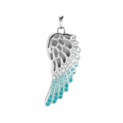 Best Pirce ❤️ Origami Owl Aqua Ombre Crystal Wing Living Locket 😍