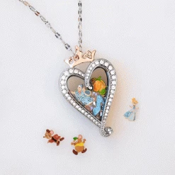 Best Pirce ✨ Origami Owl Disney Silver "Heart of Gold" Living Locket with Crystals 🎉