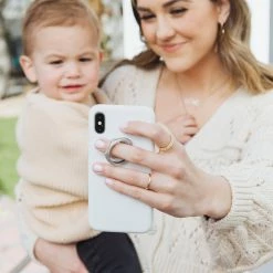 Discount ⌛ Origami Owl Phone Ring Twist Living Locket - Topaz Shimmer Crystals 🎁 -Thinkgoodness Shop LK9143 SD 2