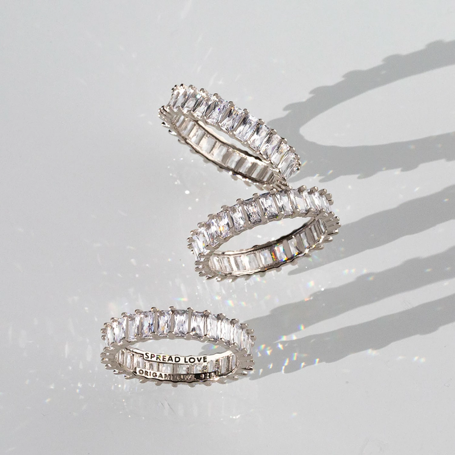 Flash Sale โ๏ธ Origami Owl "Spread Love" Crystal Baguette Ring ๐ 5 Flash Sale โ๏ธ Origami Owl "Spread Love" Crystal Baguette Ring ๐ - Image 3