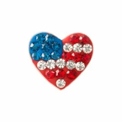 Cheap 😍 Origami Owl American Flag Heart Sparkle Charm 🔥
