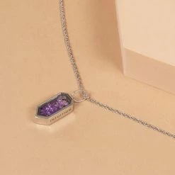 New ๐ Origami Owl "Intuition" Amethyst Capsule Locket Necklace ๐