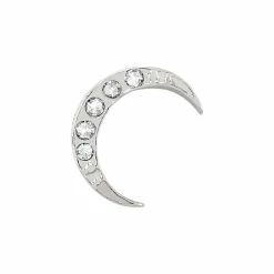 Best Sale 🎁 Origami Owl Silver Moon with Crystals Charm 👏