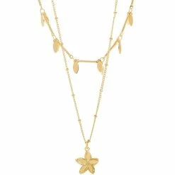 Outlet 🛒 Origami Owl Disney Gold Plumeria Double Layer Necklace 🥰