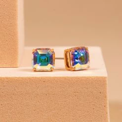 Best Pirce 👍 Origami Owl Crystal AB Imperial Stud Earrings 🧨