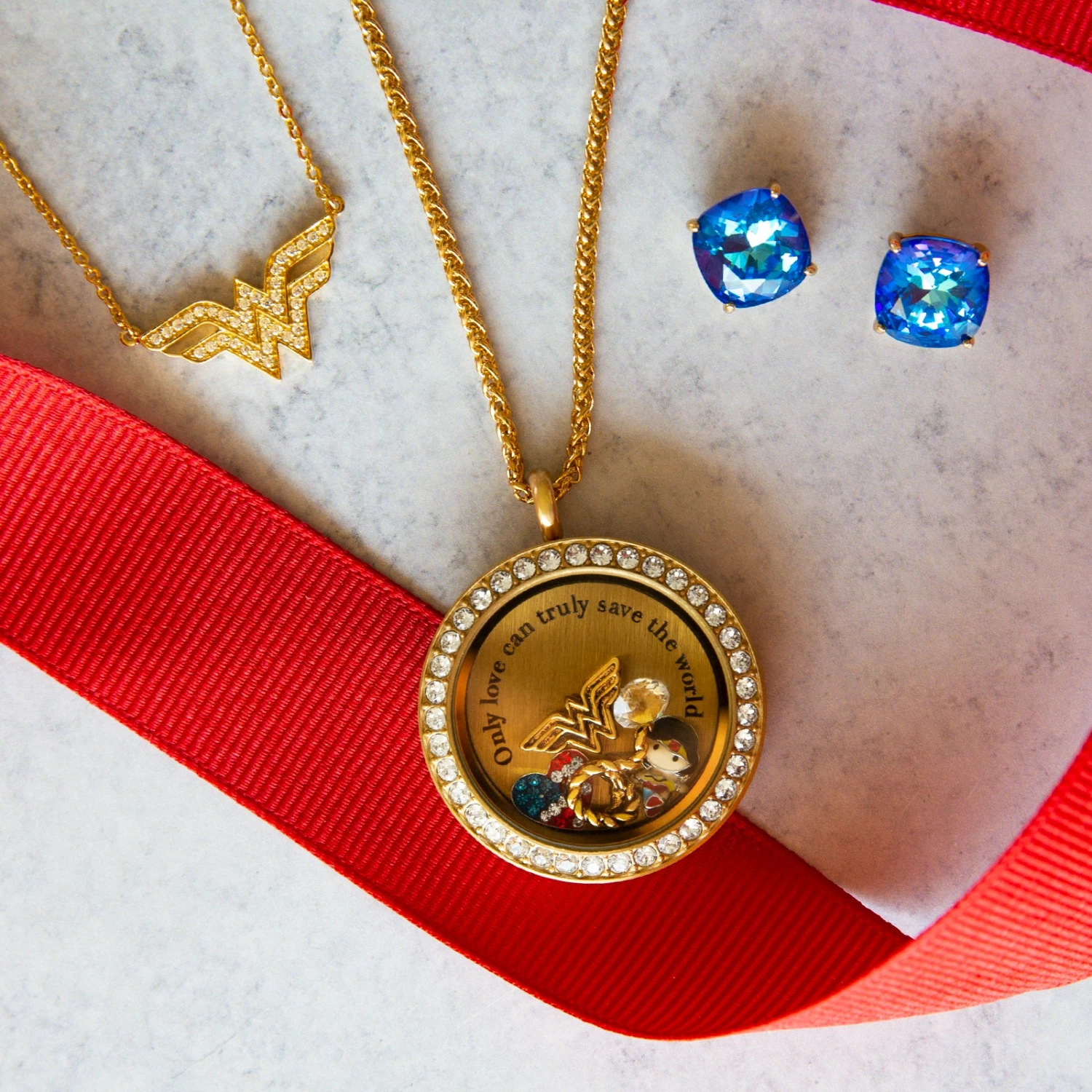 Best Sale ✨ Origami Owl Justice League Clara Earrings - Royal Blue Delite ⭐ 5 Best Sale ✨ Origami Owl Justice League Clara Earrings - Royal Blue Delite ⭐ - Image 3