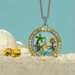 New 💯 Origami Owl Sunshine Crystal Twist Living Locket Face 🎁 -Thinkgoodness Shop eucmavk3rlmiidftddd5 f8bf45ca ad0a 4552 92b2 972a277a08bf