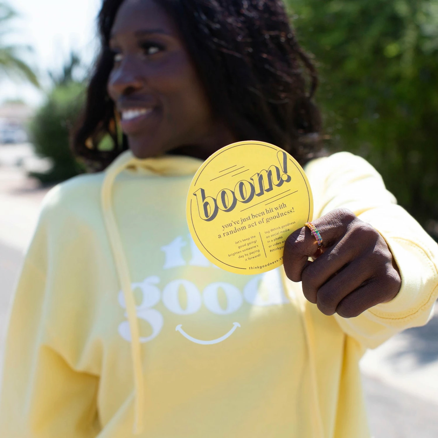 Budget π Think Goodness The Goods Yellow Hoodie π 5 Budget π Think Goodness The Goods Yellow Hoodie π - Image 4