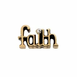 Coupon 💯 Origami Owl Gold "Faith" Charm 😍