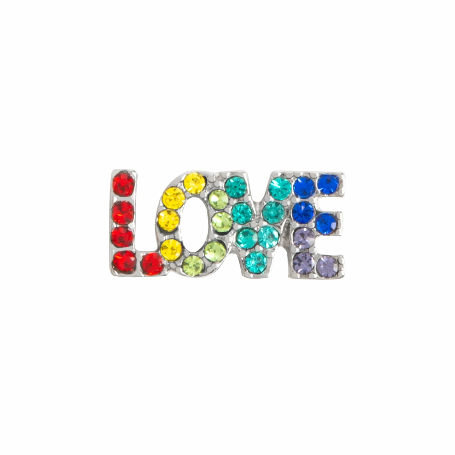 Budget ๐ฅ Origami Owl Silver Crystal Rainbow "Love" Charm ๐ฏ 3 Budget ๐ฅ Origami Owl Silver Crystal Rainbow "Love" Charm ๐ฏ