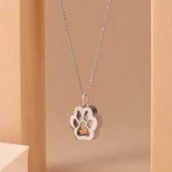 Best Pirce 🎉 Origami Owl Silver Paw Capsule Locket Necklace ⌛