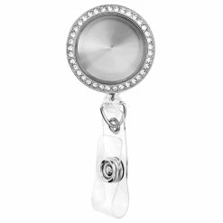 Budget ✔️ Origami Owl Retractable Badge Living Locket - Crystals 😉