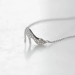 Wholesale 😀 Origami Owl Disney Silver Cinderella Pave Slipper CZ Necklace 😀 -Thinkgoodness Shop iz9bdktruhxy4qtwjlh1