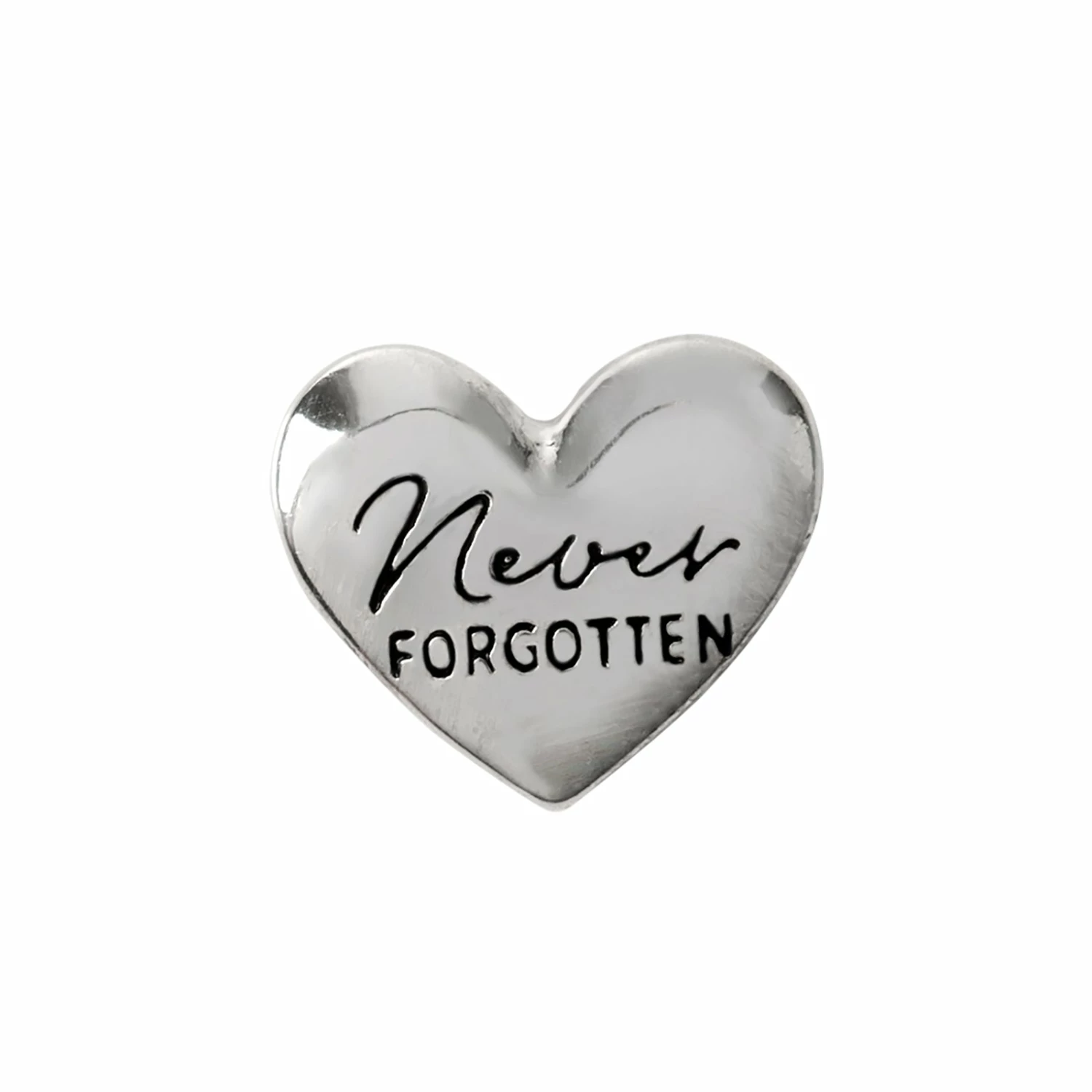Promo ๐งจ Origami Owl Silver "Never Forgotten" Heart Charm ๐ 3 Promo ๐งจ Origami Owl Silver "Never Forgotten" Heart Charm ๐