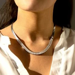 New ✨ Origami Owl Baguette Crystal Snake Chain Necklace 😀 -Thinkgoodness Shop krdsjbko0wr58gdp1hhw