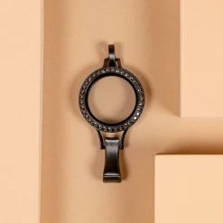 Buy 🎉 Origami Owl Jet Hematite Lanyard Living Locket 🛒