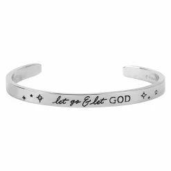 New 😉 Origami Owl "Let Go and Let God" Bangle Bracelet ✔️