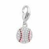 Cheap 🔔 Origami Owl Pave ⚾ Baseball Dangle with Crystals 🛒