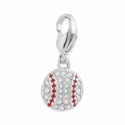 Cheap 🔔 Origami Owl Pave ⚾ Baseball Dangle with Crystals 🛒