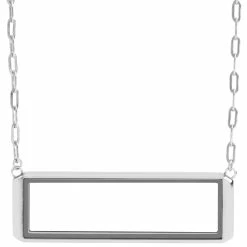 Deals ✔️ Origami Owl Silver Bar Living Locket on Rectangle Chain ⭐