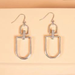 Promo 🤩 Origami Owl Silver U Shaped Dangle Drop Earrings 😍