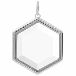 Deals 😍 Origami Owl Silver Hexagon Prism Living Locket ⌛