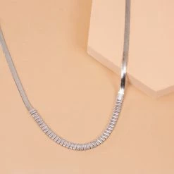 New ✨ Origami Owl Baguette Crystal Snake Chain Necklace 😀 -Thinkgoodness Shop te8gmgvx1apwydswn6xk