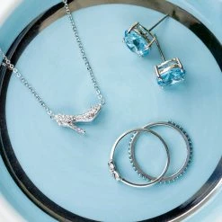 Best Pirce 🥰 Origami Owl Disney Cinderella Aquamarine Clara Stud Earrings 🧨 -Thinkgoodness Shop udztcj74m0kpzleawgcs