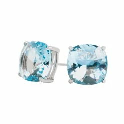 Best Pirce 🥰 Origami Owl Disney Cinderella Aquamarine Clara Stud Earrings 🧨