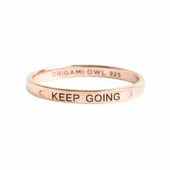 Top 10 🔥 Origami Owl "Keep Going" Stackable Ring 😉