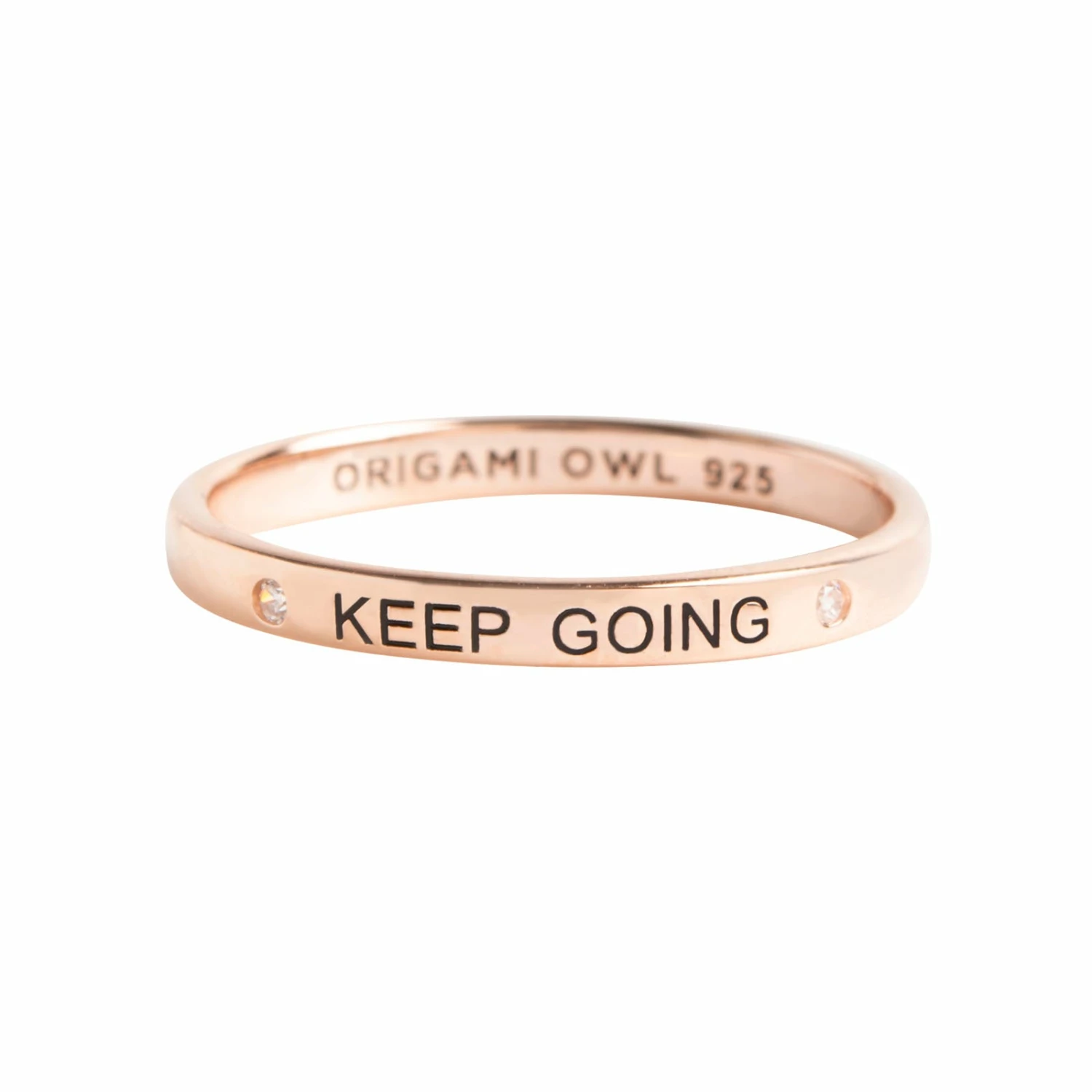Top 10 🔥 Origami Owl "Keep Going" Stackable Ring 😉 3 Top 10 🔥 Origami Owl "Keep Going" Stackable Ring 😉