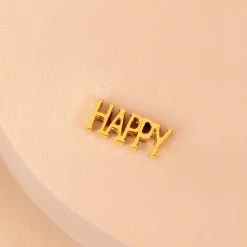 Deals 👍 Origami Owl Gold Happy Charm 🛒