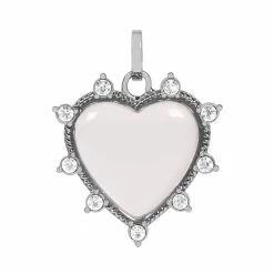 Deals 🎁 Origami Owl Silver Puffy Heart Living Locket with Crystals 🔔