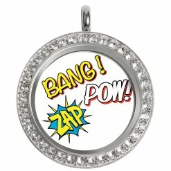 Cheapest 🥰 Origami Owl Justice League "Bang! Zap Pow!" Plate 😀 -Thinkgoodness Shop xklgybpewpc4vbhvyiwf
