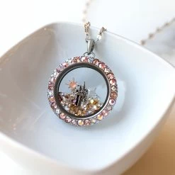 Flash Sale 👏 Origami Owl Disney Castle Window Plate with Crystals 💯 -Thinkgoodness Shop xnahnpawfovn3bztc8tg