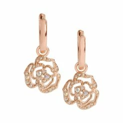 Cheap 👏 Origami Owl Rose Convertible Hoop Earrings 👏