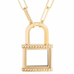 Best Sale 🎁 Origami Owl Gold Padlock Living Locket Necklace 🛒