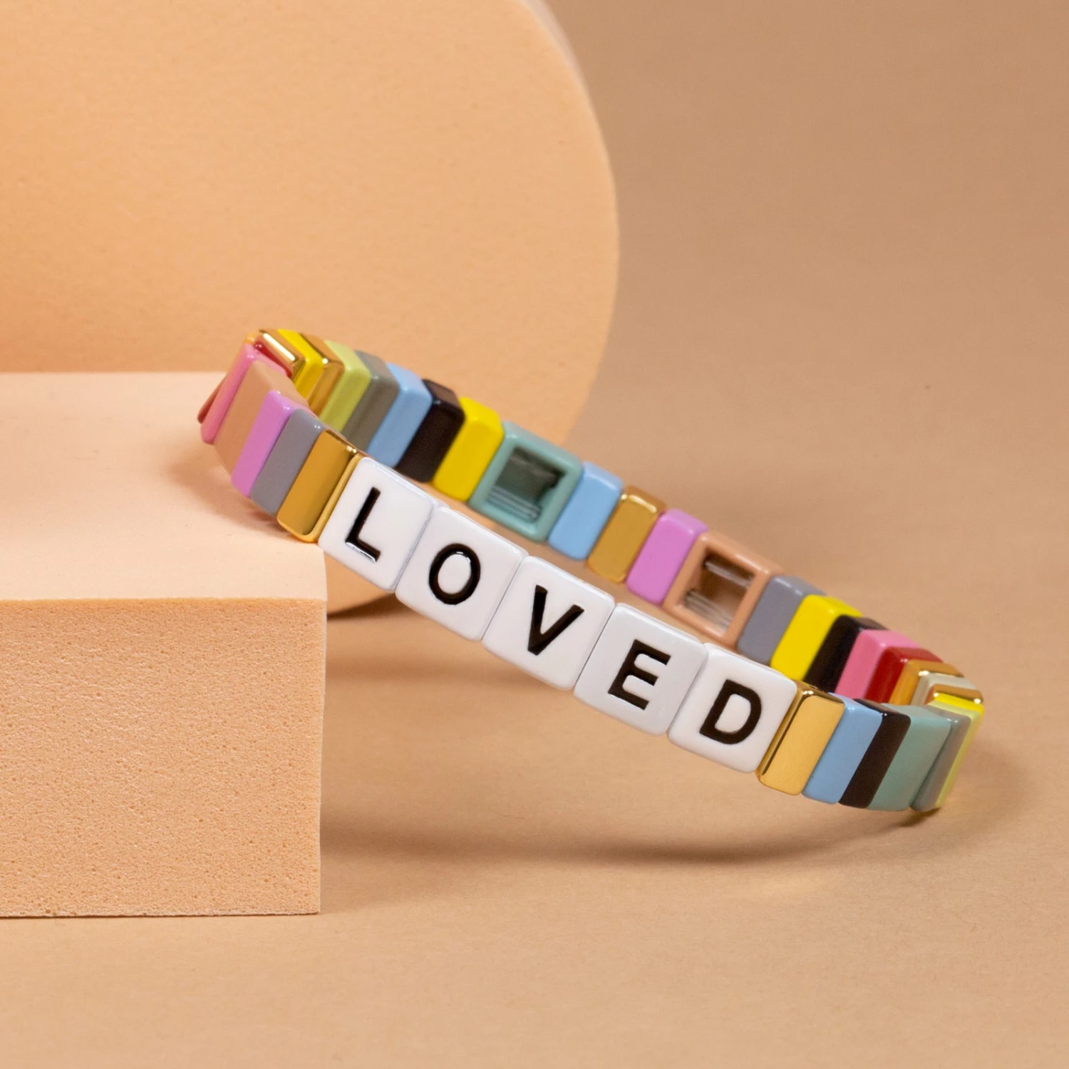 Promo π Origami Owl "LOVED" Multi Color Tile Bracelet π 3 Promo π Origami Owl "LOVED" Multi Color Tile Bracelet π