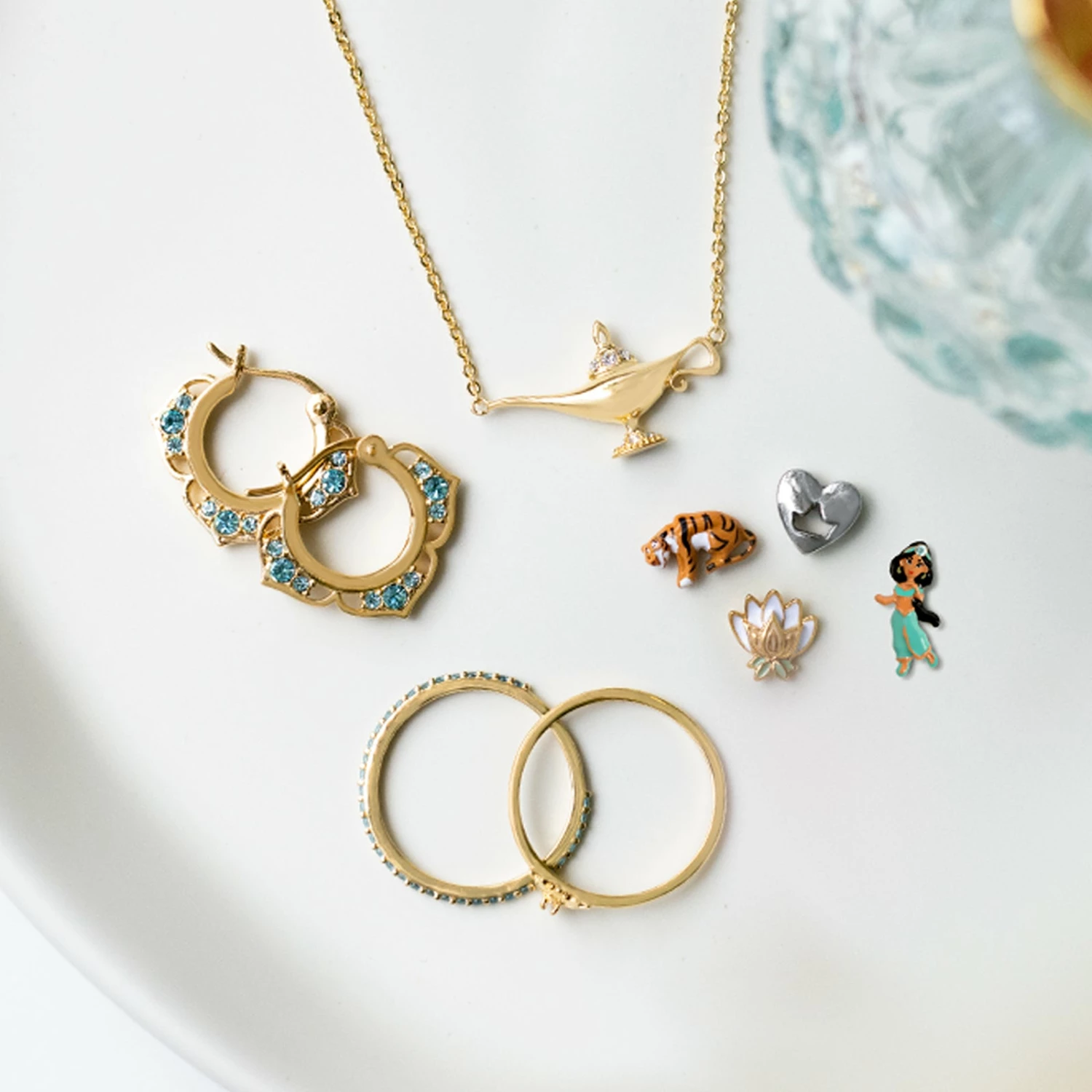 Top 10 ๐ Origami Owl Disney Gold Mini Hoop Earrings with Aqua Crystals ๐คฉ 9 Top 10 ๐ Origami Owl Disney Gold Mini Hoop Earrings with Aqua Crystals ๐คฉ - Image 7