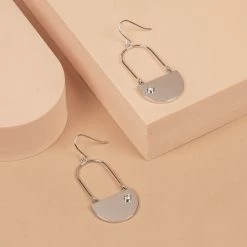 Outlet 🌟 Origami Owl Silver Modern Crystal Drop Earrings 💯