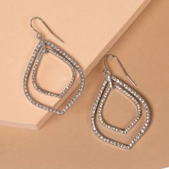 Best Sale 👏 Origami Owl Pavé Teardrop Drop Earrings 💯